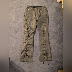 NWT Cactus Jack Travis Scott Lace Up Leather Pants